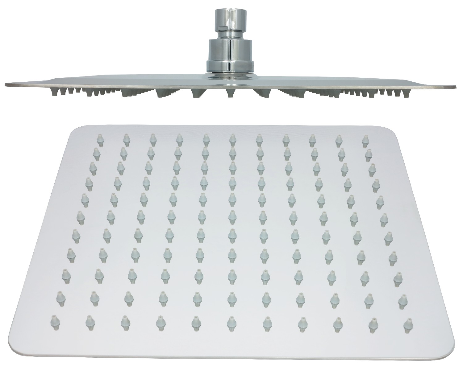 Regendusche Duschkopf 25cm eckig Edelstahl extrem flach Brausekopf