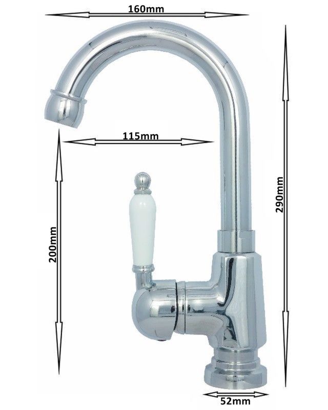 Retro Waschtisch Waschalen Wasserhahn Einhebel Küchen Spültisch Armatur